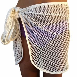 Victoria Secret Swim Cover Up White Mesh Size S